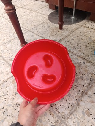 Ciotola lenta rossa Plastic Forte - nuova