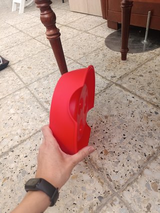 Ciotola lenta rossa Plastic Forte - nuova