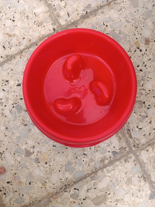 Ciotola lenta rossa Plastic Forte - nuova