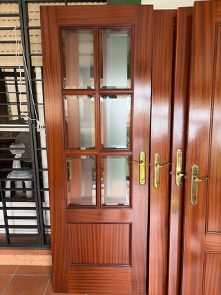 Lote de puertas 7 puertas macizas 3cristales visel