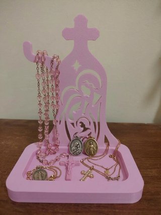 Portarosario de Mesa en 3D – Joyero Religioso