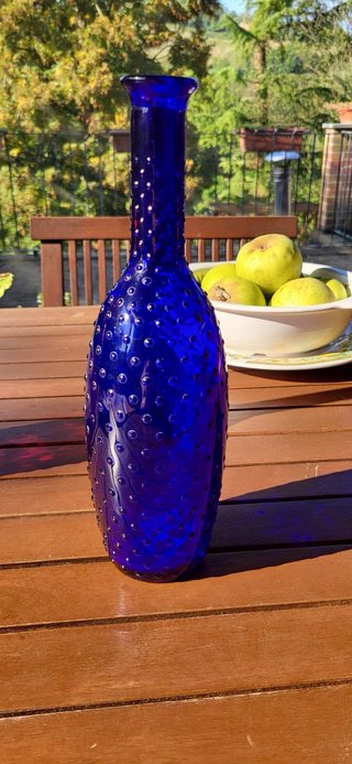 Bottiglia vintage - Blu cobalto