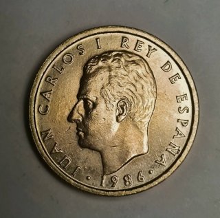 Moneda 100 Pesetas España 1986 moneda colección