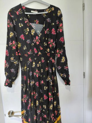 Vestido hippie estampado floral