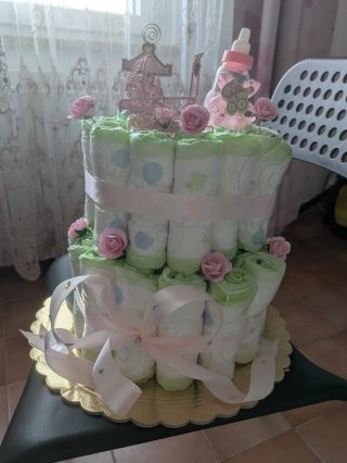 Torta Pannolini Artigianale Personalizzabile
