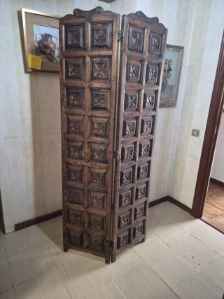 Biombo de Madera Estilo Castellano