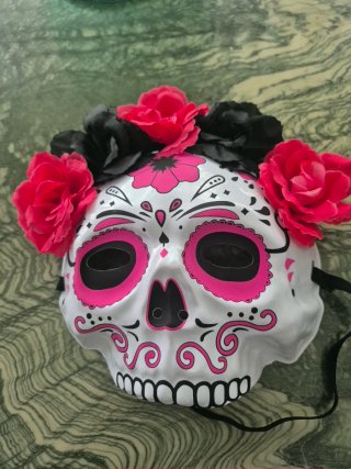 Disfraz Calavera Día de Muertos Flores