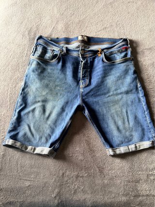 Pantalón corto vaquero elástico XXL