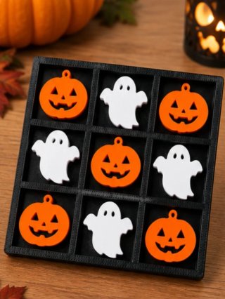 Juego de mesa tres en raya Halloween Cute