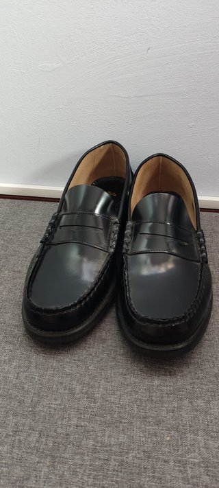 Mocasines OKAA piel negros talla 44 España