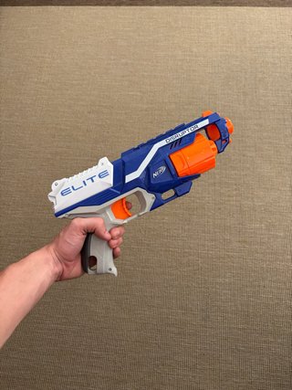 Pistola Nerf Disruptor ELITE Azul y Naranja