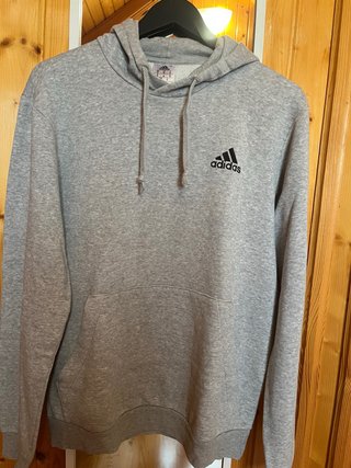 Sudadera Adidas Gris con Capucha