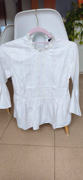Blusa bordada blanca