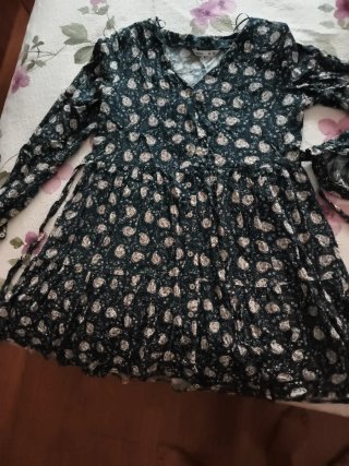 Vestido corto estampado floral Talla M