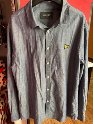 Camisa Lyle & Scott Azul Talla XXL.