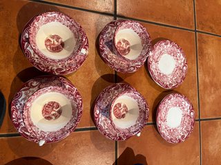 Juego de té La Cartuja Pickman 4 tazas 6 platos