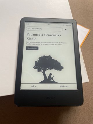 Libro electrónico negro nuevo y solo usado una vez