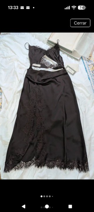 Vestido satinado Re{form} Zara by John Galiano