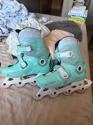 Patines en línea color menta
