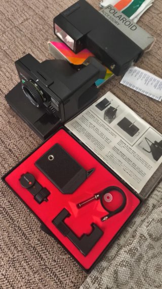 Fotocamera Polaroid con accessori