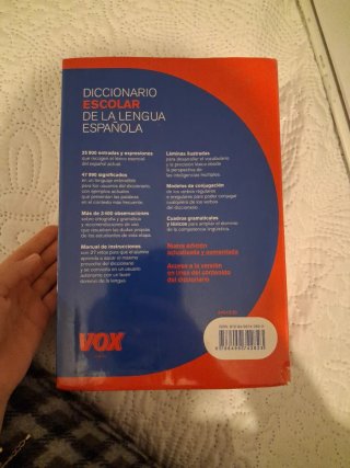 Escolar: diccionario de la lengua española forrado