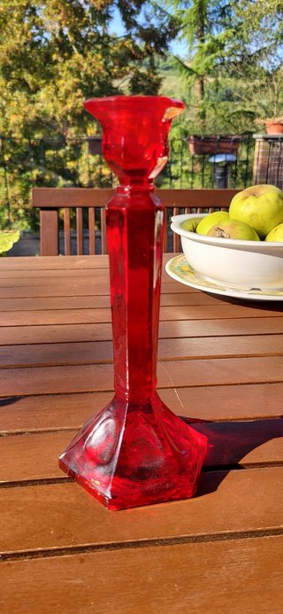 Candeliere vintage - Rosso rubino