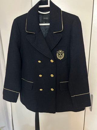Chaqueta Zara cruzada azul marino