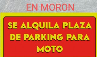Plaza de parking moto en Morón