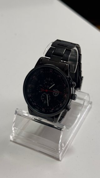 Reloj Tevun Negro y Plateado Hombre