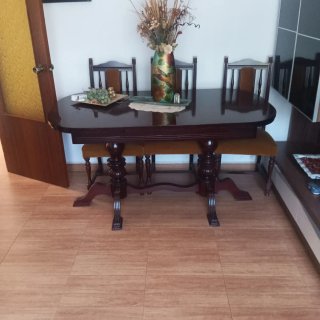 Mesa de comedor vintage de haya, muy buena calida