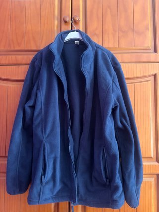 Chaqueta polar azul hombre