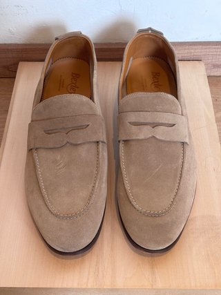 Mocasines Hombre Ante Beige Oscuro Bexley