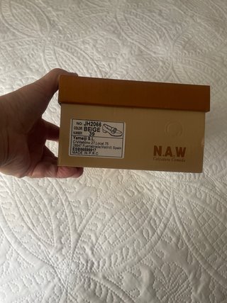 Zapatos N.A.W Beige Talla 39