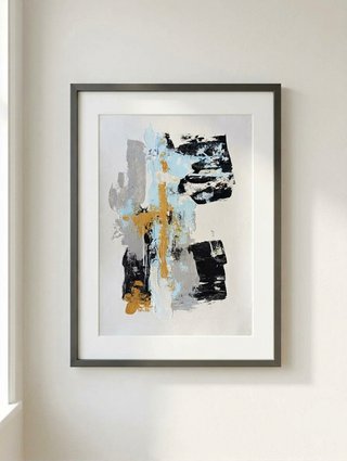 Obra de arte abstracta minimalista
