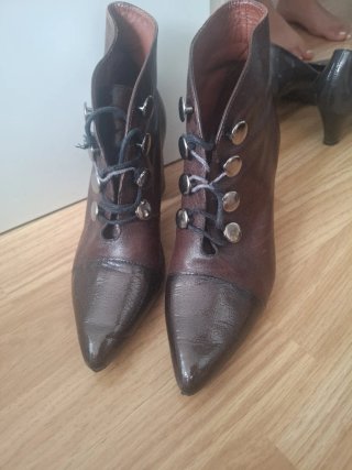 Botines Hispanitas Marrones Talla 38