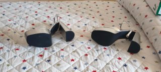 Sandalias ZARA plateadas plataforma