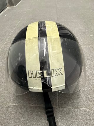 Casco Moto HELIX Jet Vintage Negro