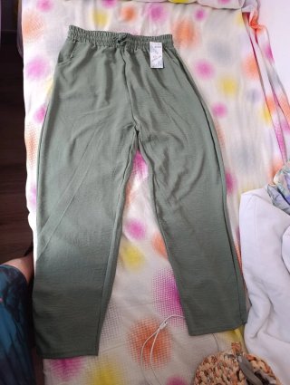 Pantalón Verde Fluido Talla XL