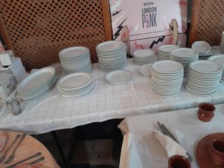 Platós fuente a juego