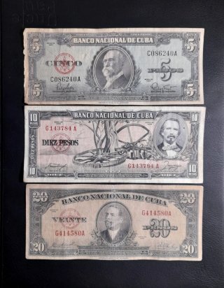 🇨🇺 Billetes Cuba 1958/60