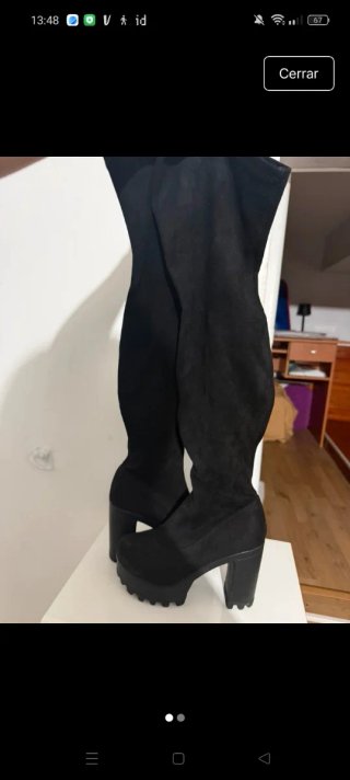 Botas altas negras con plataforma