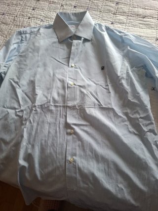 Camisa de vestir Carolina Herrera azul