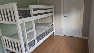 Litera de Madera Blanca 90x190