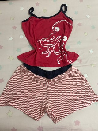 Pijama de tirantes y pantalón corto