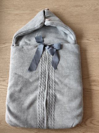 Saco de Punto para Bebé Gris
