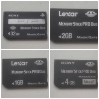Tarjetas de Memoria PSP Lexar y Sony