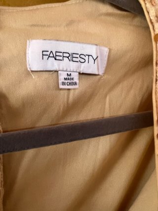Vestido de Fiesta Dorado Talla M