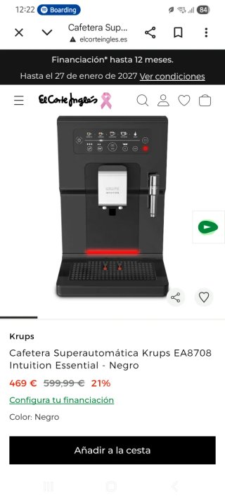 Cafetera Superautomática Krups Intuition