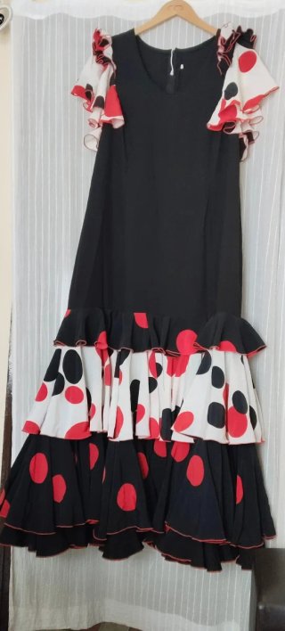 Vestido de flamenca de crespón