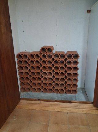 Ladrillos para Vinoteca de Barro